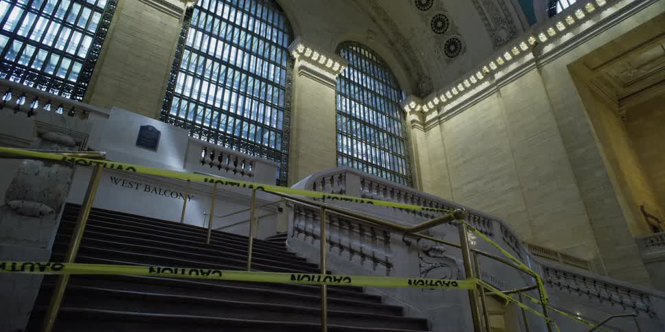 An empty train terminal