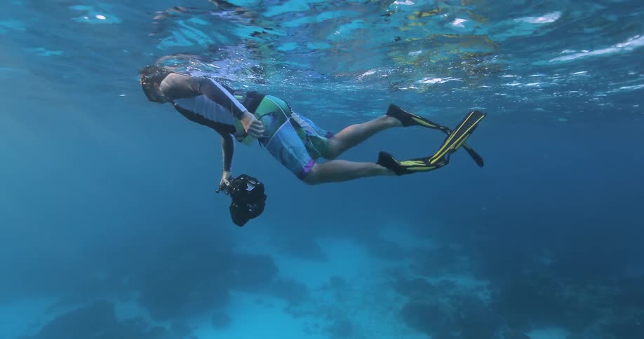 Underwater Photographers In The Ocean