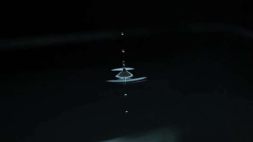 Drops of water reflecting light