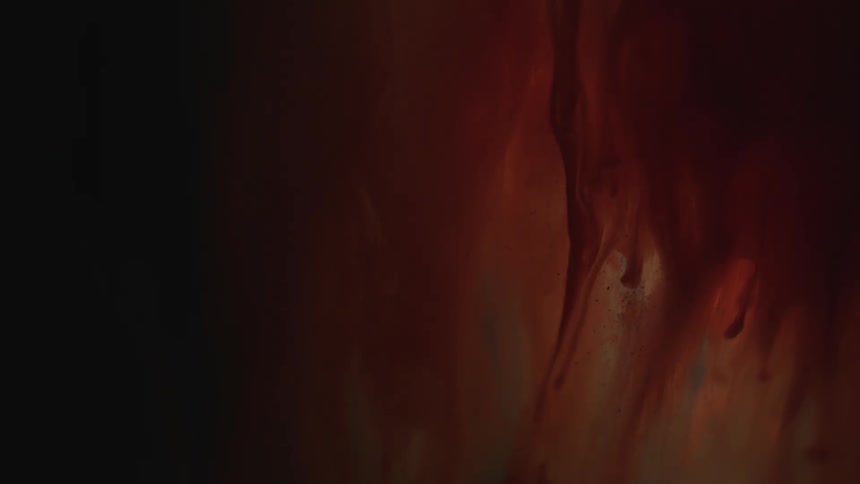 The liquid colors move around and darken
