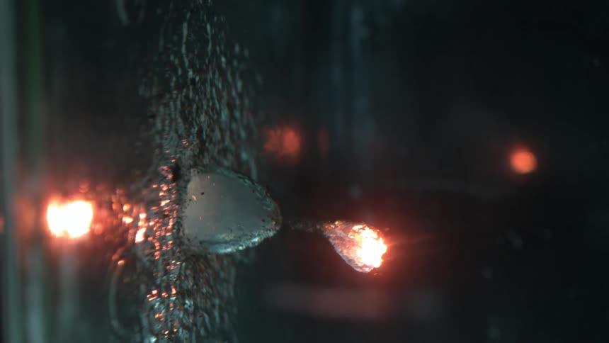 Particle shoots out from collection of similar particles and bursts into flame