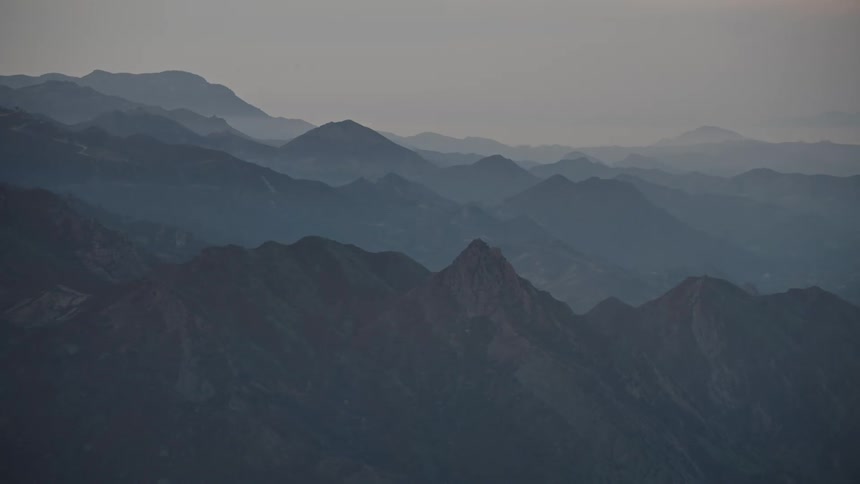 A large mountain range