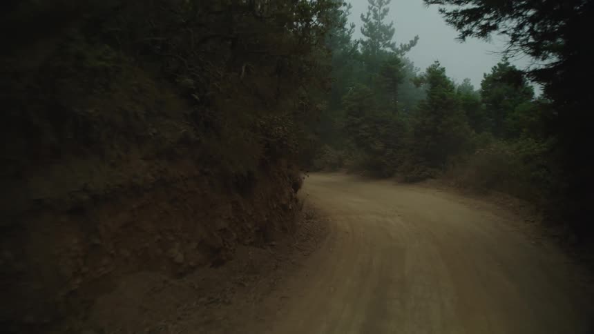 An empty dirt road