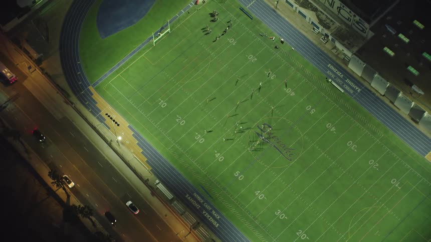 Aerial view of samohi stadium