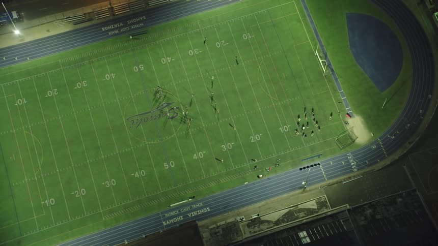 The team plays on the field
