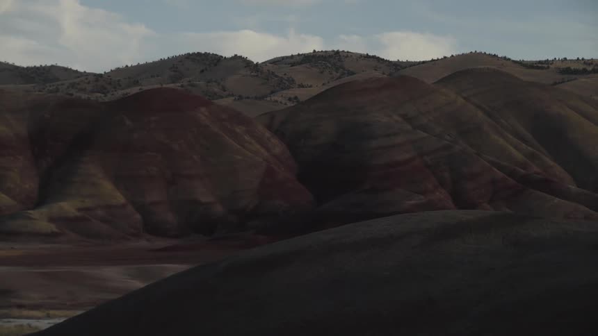 Large dunes are in the desert