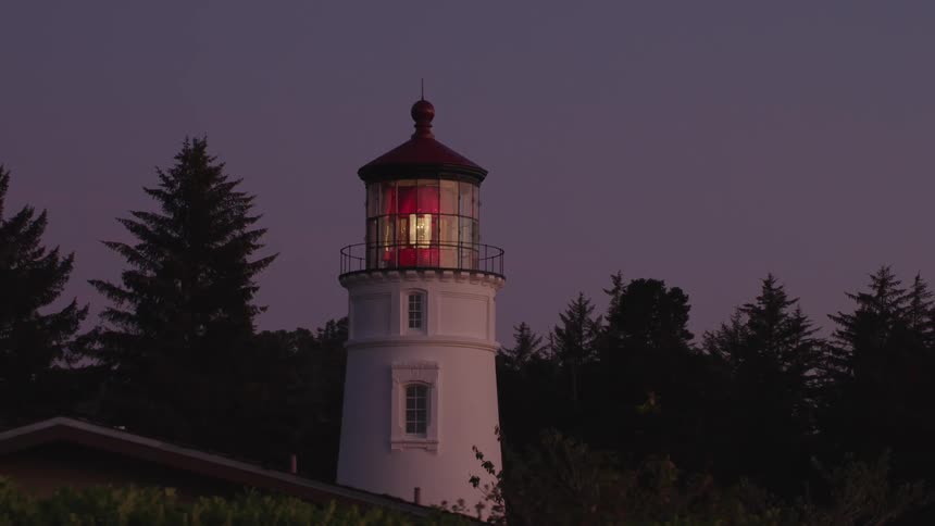 A lighthouse and building