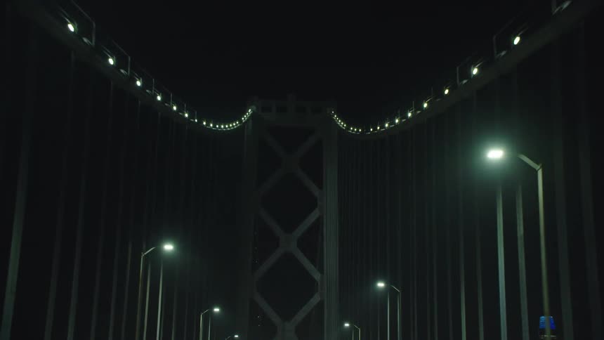 Golden gate bridge at night