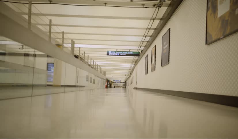 An empty terminal