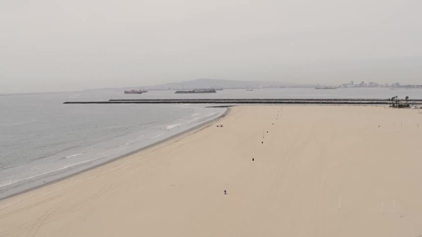 Empty beach at day