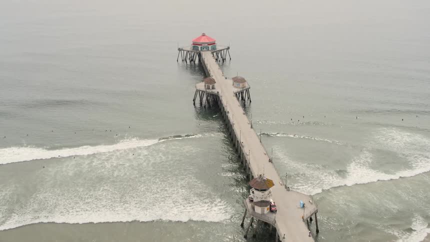 A pier on the shore