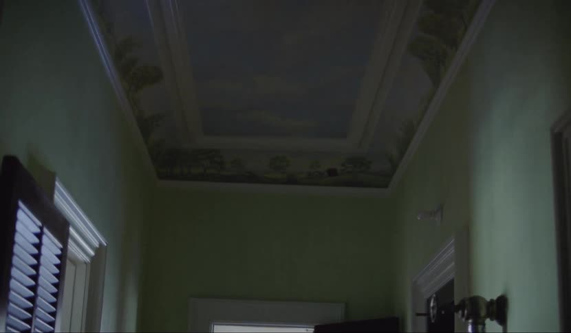 An interior of a large house is displayed