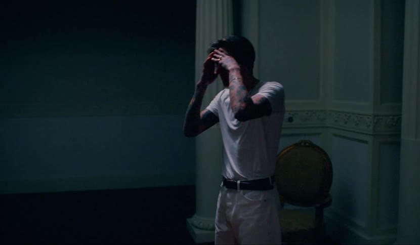 Couple having an argument inside the room of a luxurious mansion