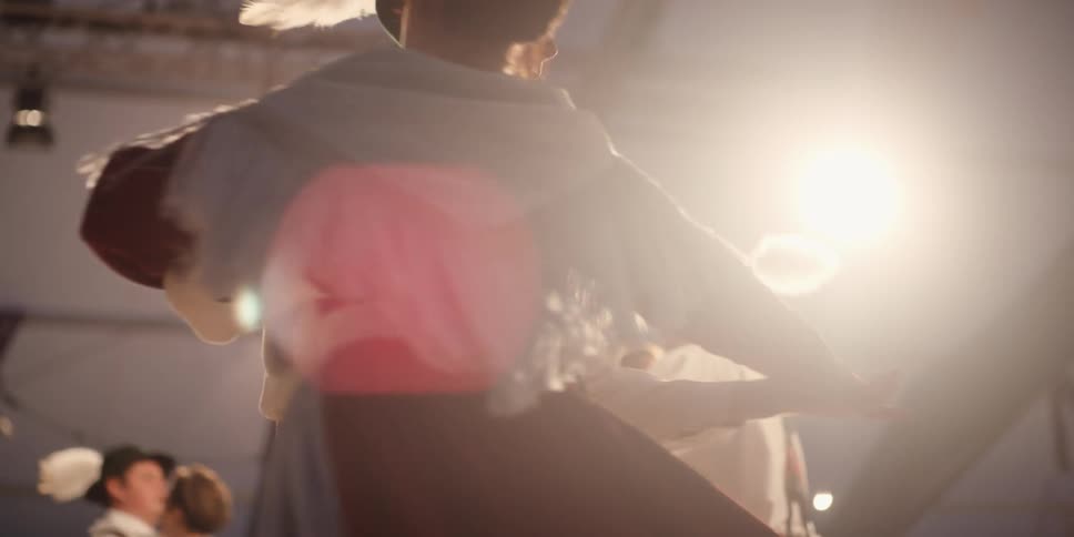 People dance together