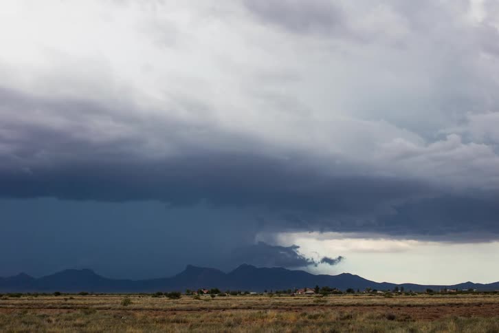 Time lapse of storm clouds moving across the sky