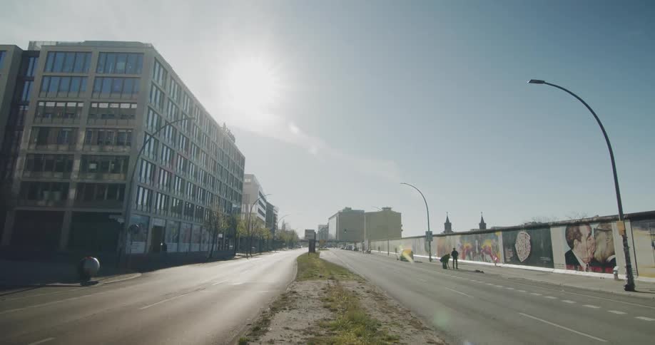 City streets sit empty