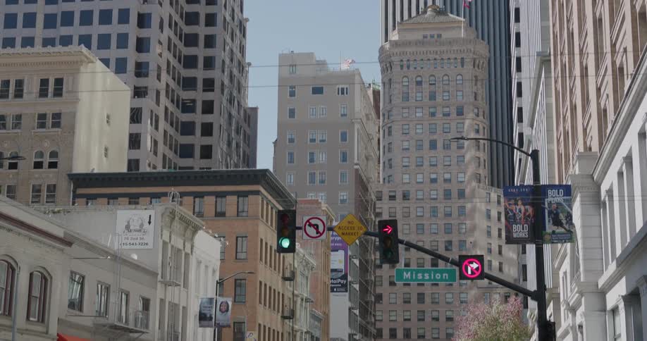 Shot of a city during the day