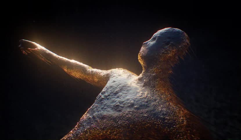 A persons image is digitized