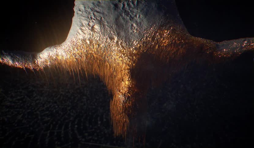 Abstract footage of flares