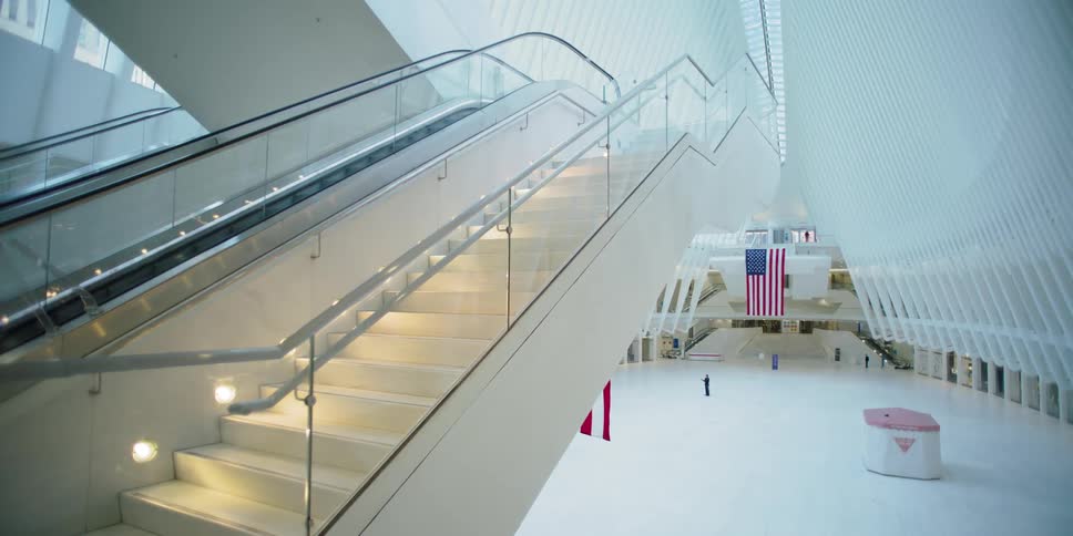 The inside of an empty building