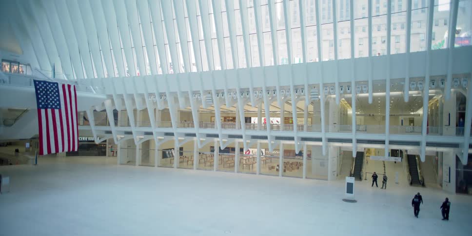 Empty shopping mall during lockdown due to corona virus