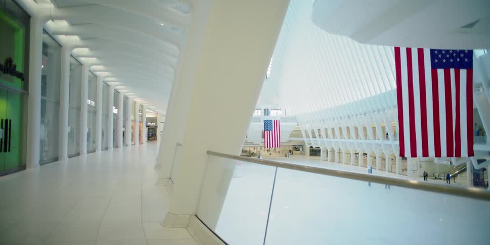 Empty convention center at day
