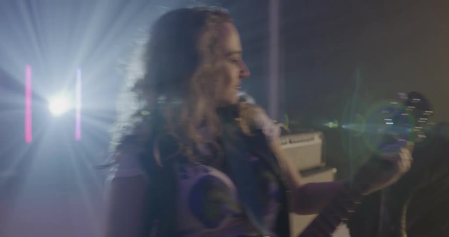 Musicians performing on stage