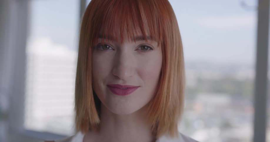 Woman smiles at the camera
