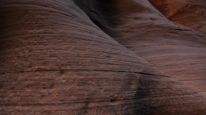 Close up of a rock formation in the desert