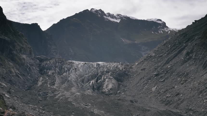 A mountain and mountain valley