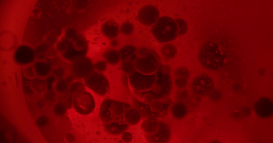 Cells moving in liquid