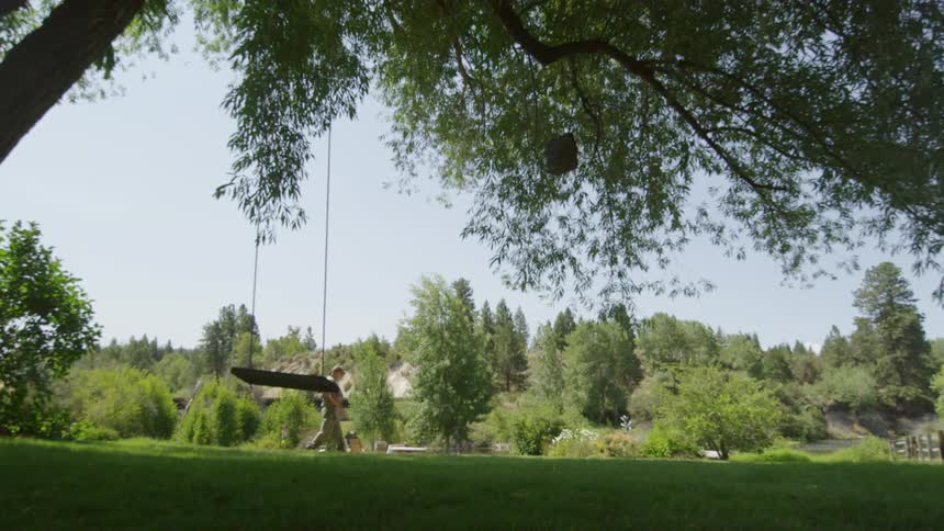 A man walks in a park with trees