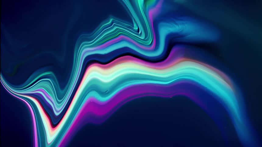Colored lights moving across a screen