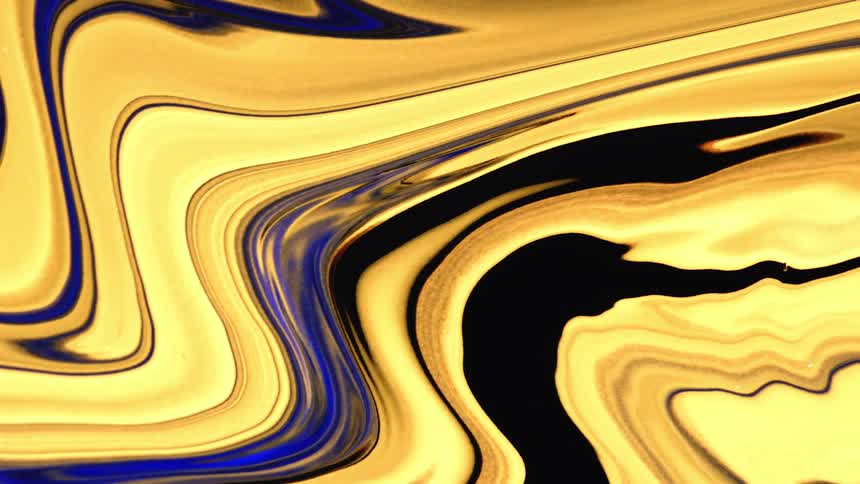 The colors swirl around and marble
