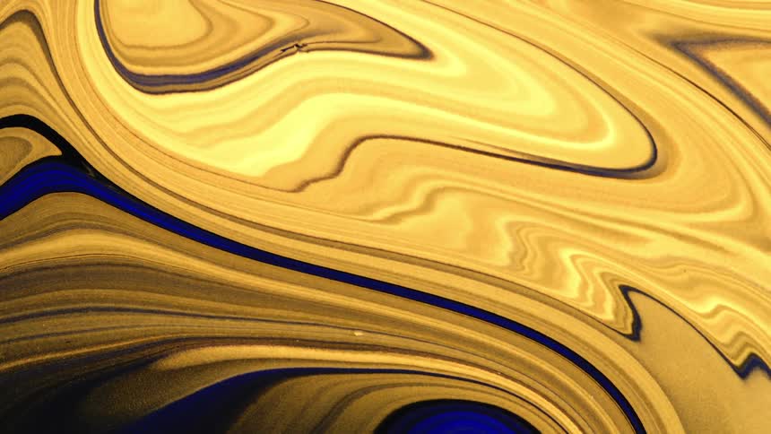 orange and blue paint marbling and moving