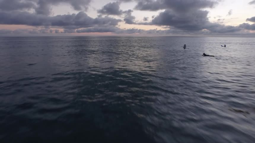 Friends Surfing