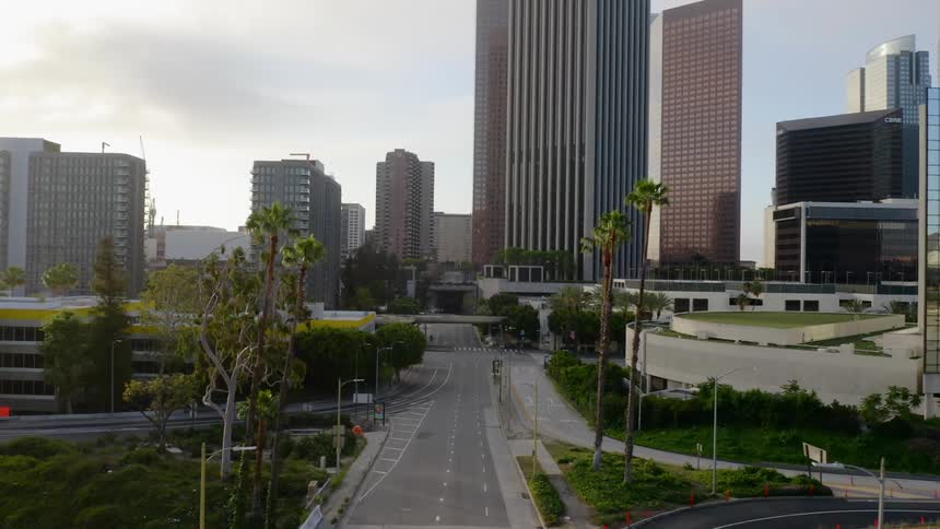 Empty city streets
