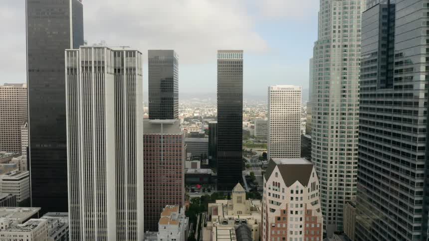 Skyscrapers in a downtown area