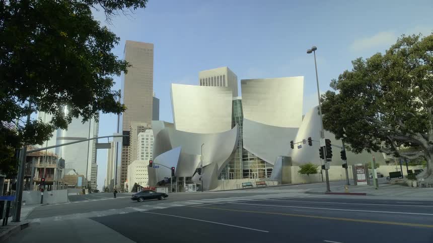 Wide shot of Disney Concert Hall