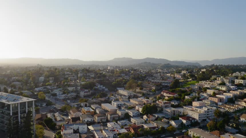 Aerial view of Los Angeles Neighborhoods