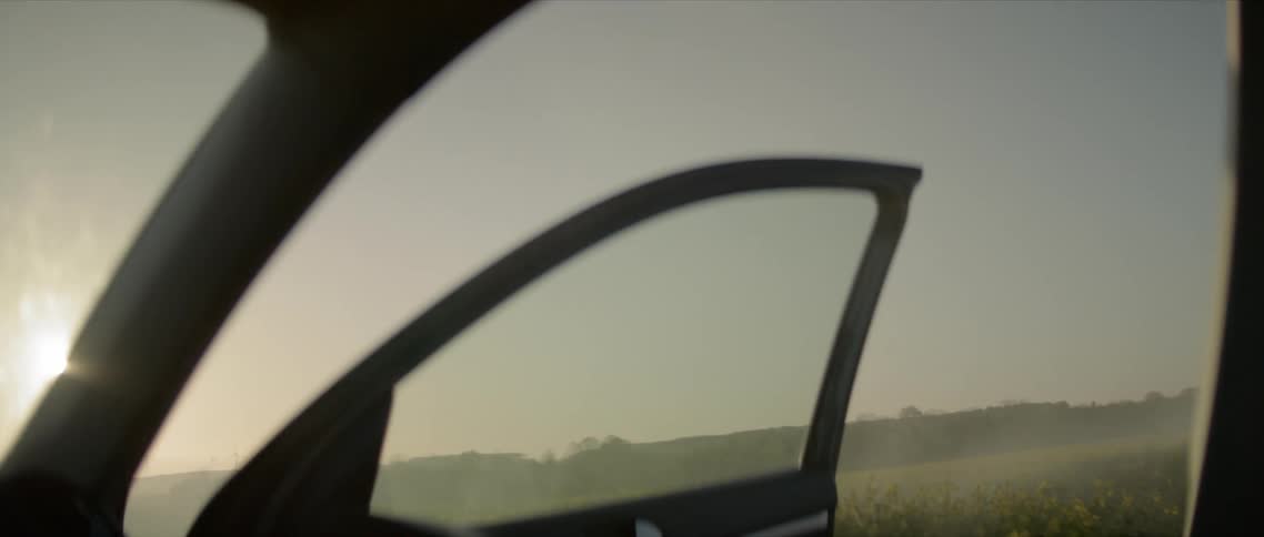 The field outside the vehicle