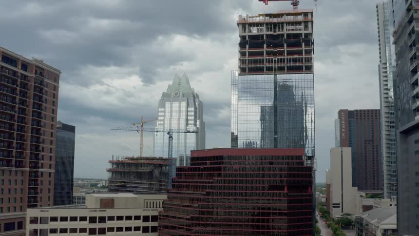 Skyscrapers in a downtown area