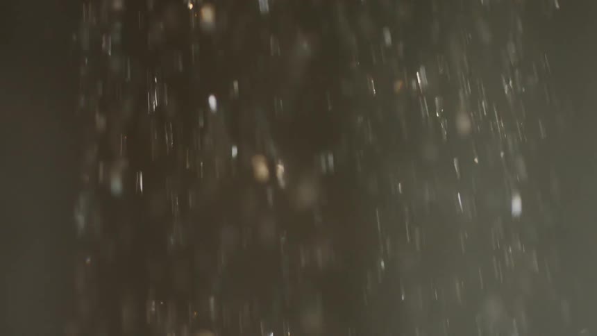 Rain falling outside