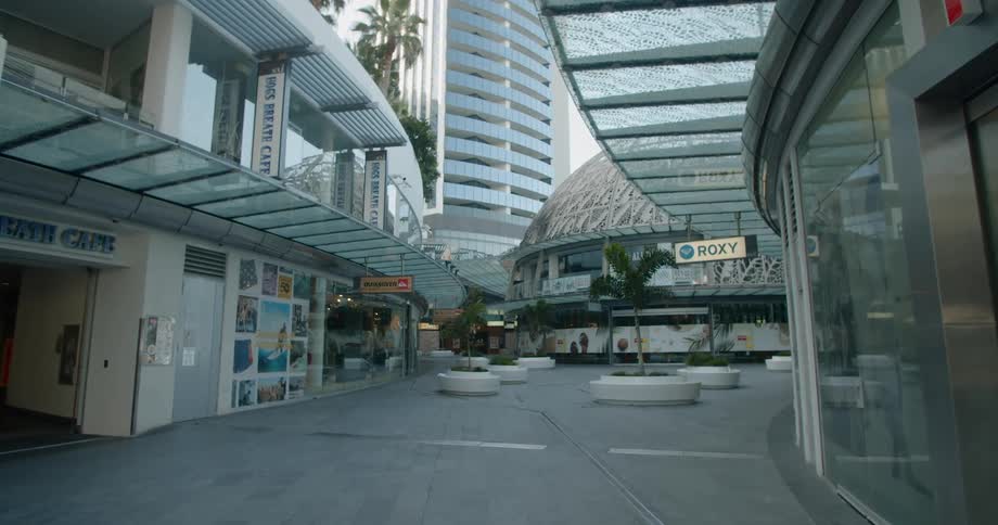 The buildings are empty