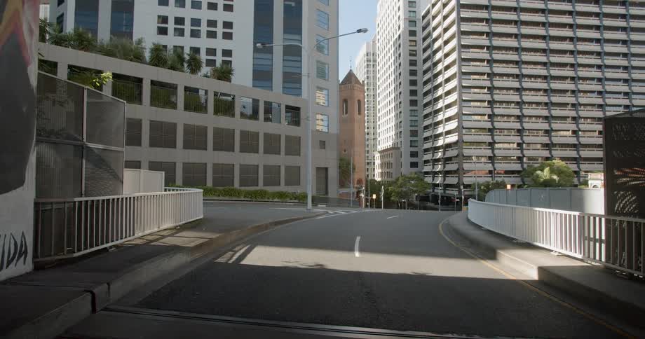 An empty city street