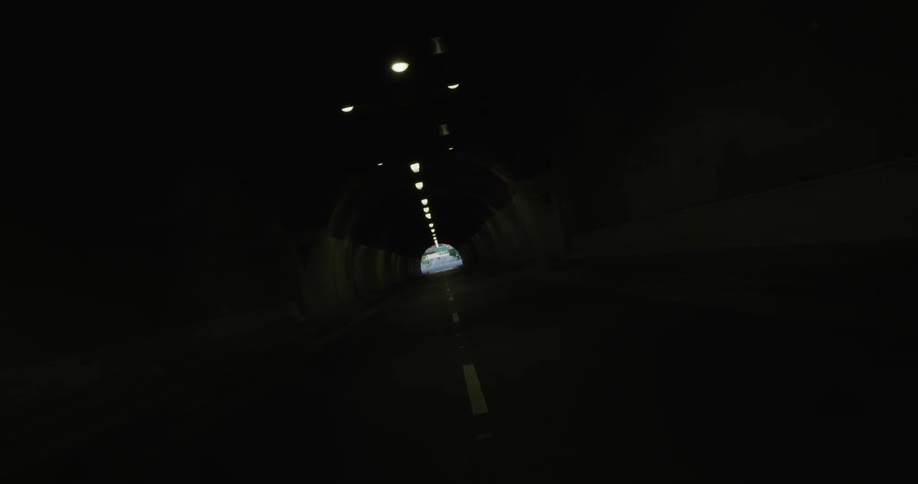 A street in a tunnel