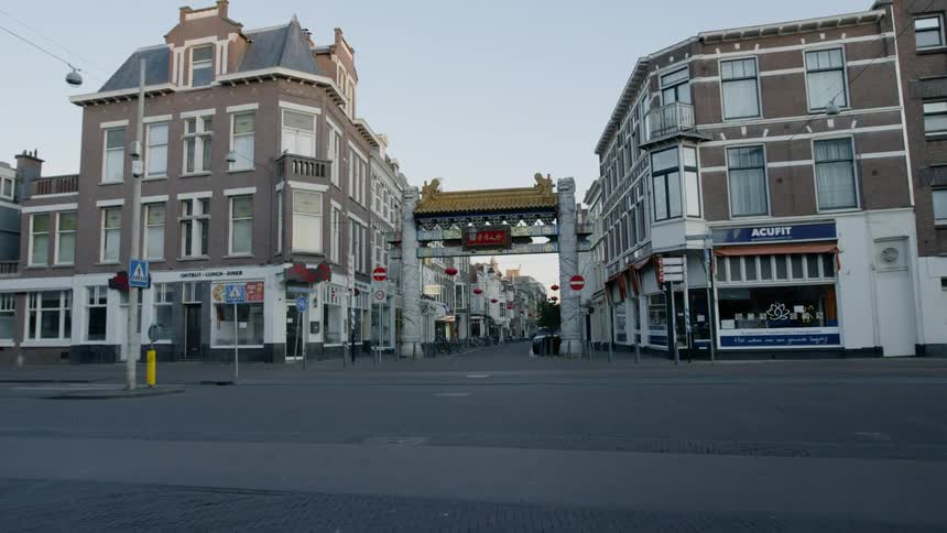 The road is empty