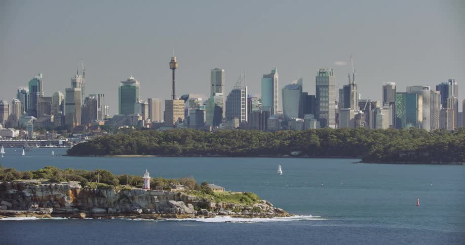 Hornby lighthouse in front of sydney australia