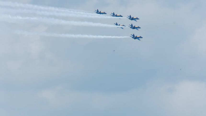Jets flying in a formation