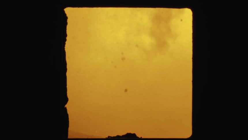 Flames burning inside a compartment in a factory